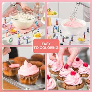 Rich 33 Food Colors - Vibrant Food Dye Set for Baking