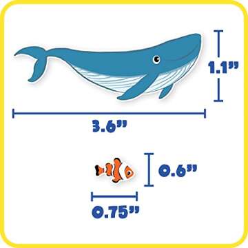 READY 2 LEARN Foam Stickers - Sea Life - Pack of 168 - Self-Adhesive Stickers for Kids - 3D Puffy Ocean Stickers for Laptops, Party Favors and Crafts