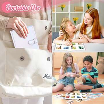 Ablus 128 Pockets Mini Photo Album for Fujifilm Instax Mini Camera, Polaroid Snap, Z2300, SocialMatic Instant Cameras & Zip Instant Printer (128 Pockets, Magic Silver)