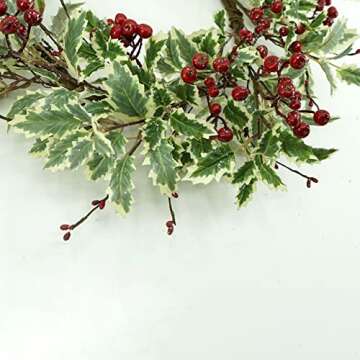 WreathDream Artificial Christmas Wreath for Front Doors