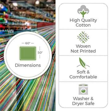 Pure Country Weavers Celtic Dolphin Blanket - Woven Cotton Gift Tapestry