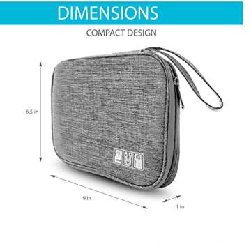 ToolBay Electronics Charger Organizer - Travel Cable Case