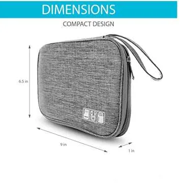 ToolBay Electronics Charger Organizer - Travel Cable Case
