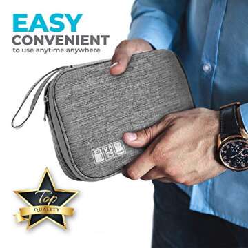 ToolBay Electronics Charger Organizer - Travel Cable Case