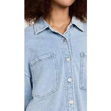 Z SUPPLY Women’s Knit Denim Jacket - Washed Indigo