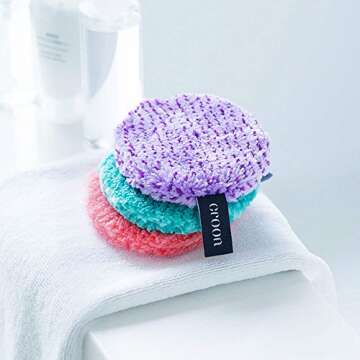 CROON Angel Puff Makeup Cleanser & Scrub Set - Ocean Color