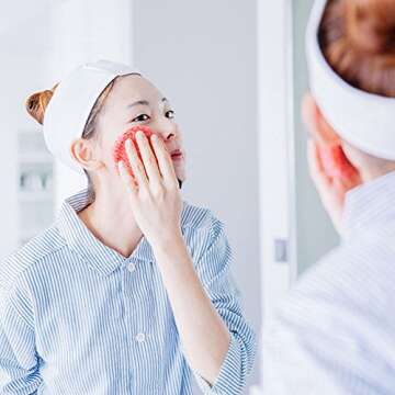 CROON Angel Puff Makeup Cleanser & Scrub Set - Ocean Color