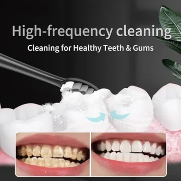 Seapeoa Electric Toothbrush - 10 Heads, Sonic Cleaning & Travel Case