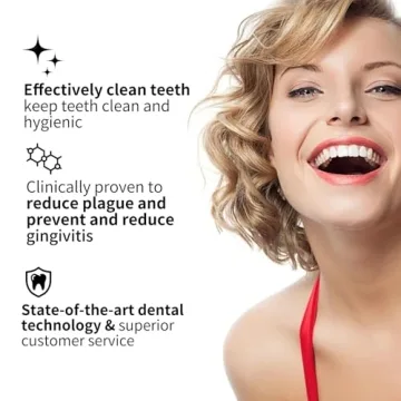 Seapeoa Electric Toothbrush - 10 Heads, Sonic Cleaning & Travel Case