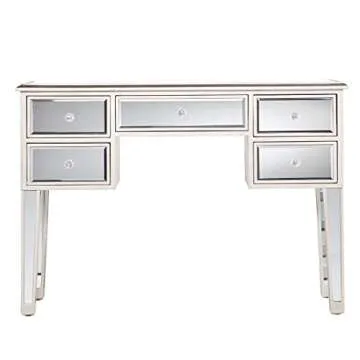 Chic Furniture HotSpot Mirage Mirrored Console with 5 Drawers