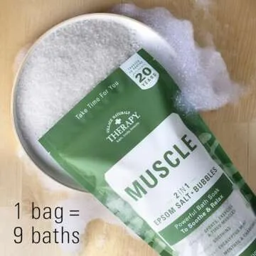 Village Naturals Muscle Soak 2in1 Epsom Salt - 36 oz