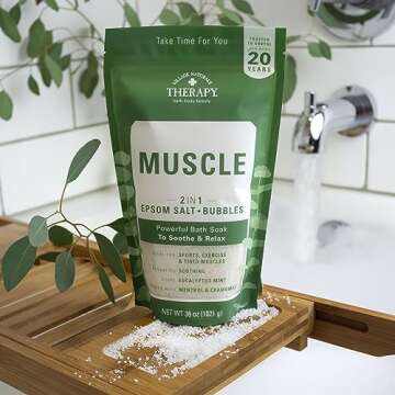 Village Naturals Muscle Soak 2in1 Epsom Salt - 36 oz