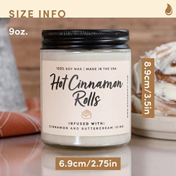 Cinnamon Rolls Scented Candle - Cozy Home Gift for All