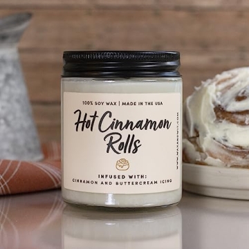 Cinnamon Rolls Scented Candle - Cozy Home Gift for All