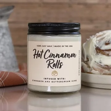 Cinnamon Rolls Scented Candle - Cozy Home Gift for All