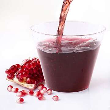 JOLLY CHEF 200 Clear Plastic Cups for Parties