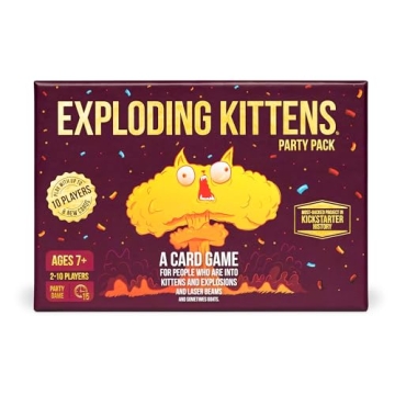 Exploding Kittens Party Pack - 2-10 Players - Ages 7+ - 15 Minutes to Play - Party Sized High Stakes...