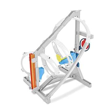 Hot Wheels Toy Car Track Set, Track Builder Unlimited Corkscrew Twist Kit Playset & 1:64 Scale Vehicle, 2 Ways to Race, Connects to Other Tracks