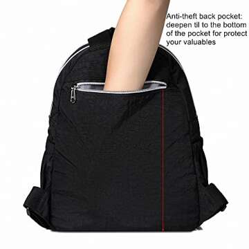 SAVERRY Lightweight Mini Backpack for Outdoor Travel