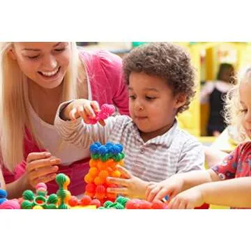 Skoolzy Rainbow Star Flex Toys - STEM Building Blocks for Kids