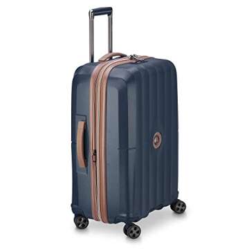 DELSEY PARIS St. Tropez Hardside Expandable Luggage with Spinner Wheels, Navy, 3 Piece Set (21/24/28)