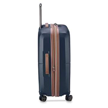 DELSEY PARIS St. Tropez Hardside Expandable Luggage with Spinner Wheels, Navy, 3 Piece Set (21/24/28)