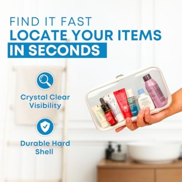 Tidy Pockets Clear Zipper Case - Perfect for Travel & Organization