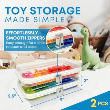 Tidy Pockets Clear Zipper Case - Perfect for Travel & Organization