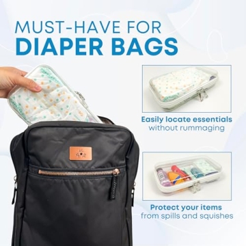 Tidy Pockets Clear Zipper Case - Perfect for Travel & Organization