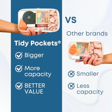 Tidy Pockets Clear Zipper Case - Perfect for Travel & Organization