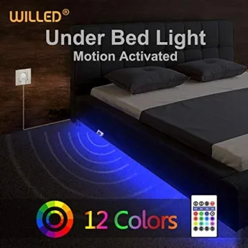 WILLED Under Bed Motion Sensor LED Strip Lights