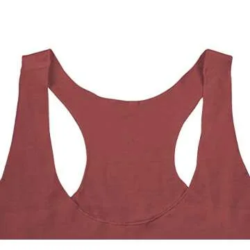 Wildflower Tank Tops Women Cute Flowers Graphic Tee Camis Loose Workout Yoga Muscle Tops(Red, XL)