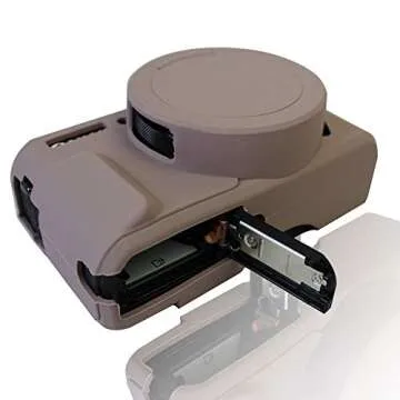 Yisau Case for G7X Mark II Removable Lens Cover, Silicone Cover Rubber Soft Camera Canon PowerShot (...