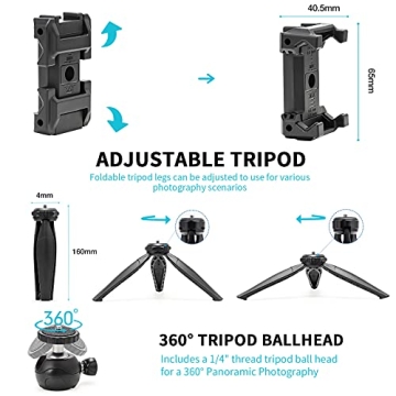 BESSDOMM Smartphone Video Kit for Vlogging and Streaming