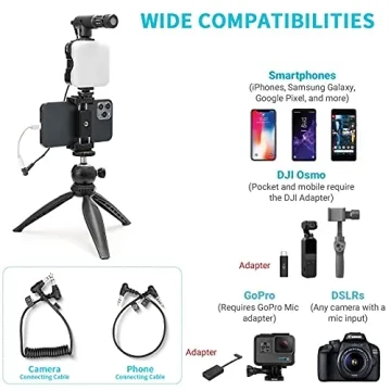 BESSDOMM Smartphone Video Kit for Vlogging and Streaming