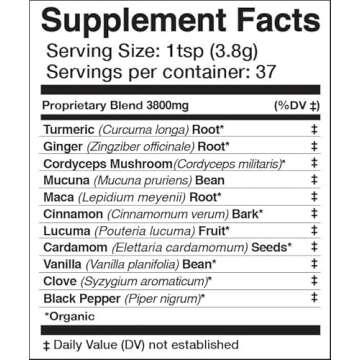 Anima Mundi Golden Sun Milk Energizing Powder with Turmeric