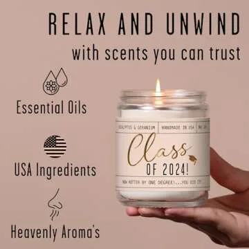 Graduation Gifts for Her Eco-Friendly Soy Candle