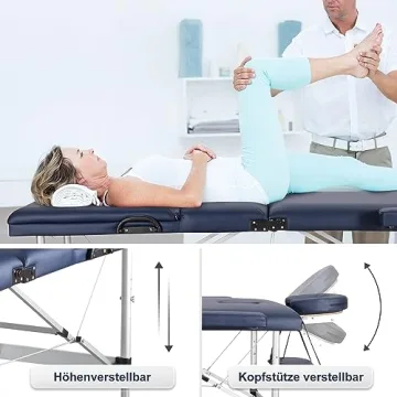 Adjustable Portable Massage Table with Aluminum Legs - CHRUN