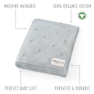 Organic Cotton Baby Swaddle Blanket Ideal for Infants