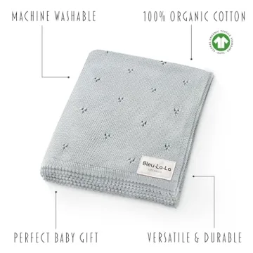 Organic Cotton Baby Swaddle Blanket Ideal for Infants