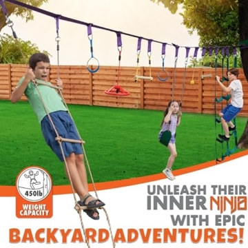 Ninja Warrior Obstacle Course for Kids Adventure Fun