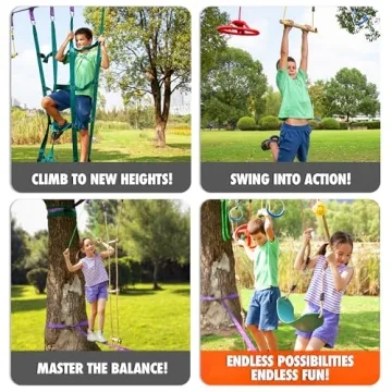 Ninja Warrior Obstacle Course for Kids Adventure Fun