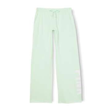 Victoria's Secret Women's PINK Logo Heritage Sweatpants, Womens Sweatpants, Light Green, (M)
