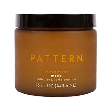 Pattern Hair Treatment Mask 15 Oz! Formulated With Rice Water Ferment and Moringa Seed Extract! Hair Mask Delivers Slip, Curl Elongation And Definition To Coils! Vegan, Paraben Free & Cruelty Free!