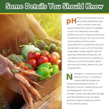 2-in-1 Complete Soil Test Kit for pH & Nitrogen – Includes Soil Sampling Spoon & Centrifuge Tube ?...