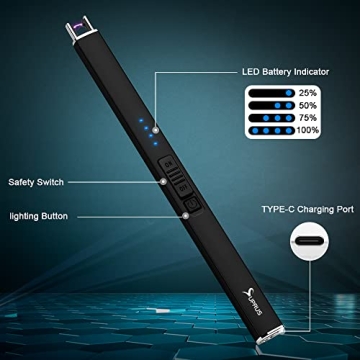 SUprmus Rechargeable Electric Lighter with Safety Features