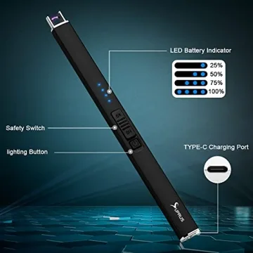 SUprmus Rechargeable Electric Lighter with Safety Features