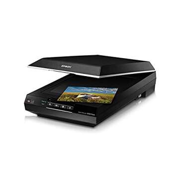 Epson Perfection V600 Photo Wired USB Connectivity Color Scanner - 6400 x 9600 dpi, Enlargements up to 17" x 22" Flatbed Image Scanner