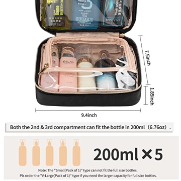 CUBETASTIC Travel Toiletry Bag for Women - Stylish & Functional