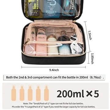 CUBETASTIC Travel Toiletry Bag for Women - Stylish & Functional